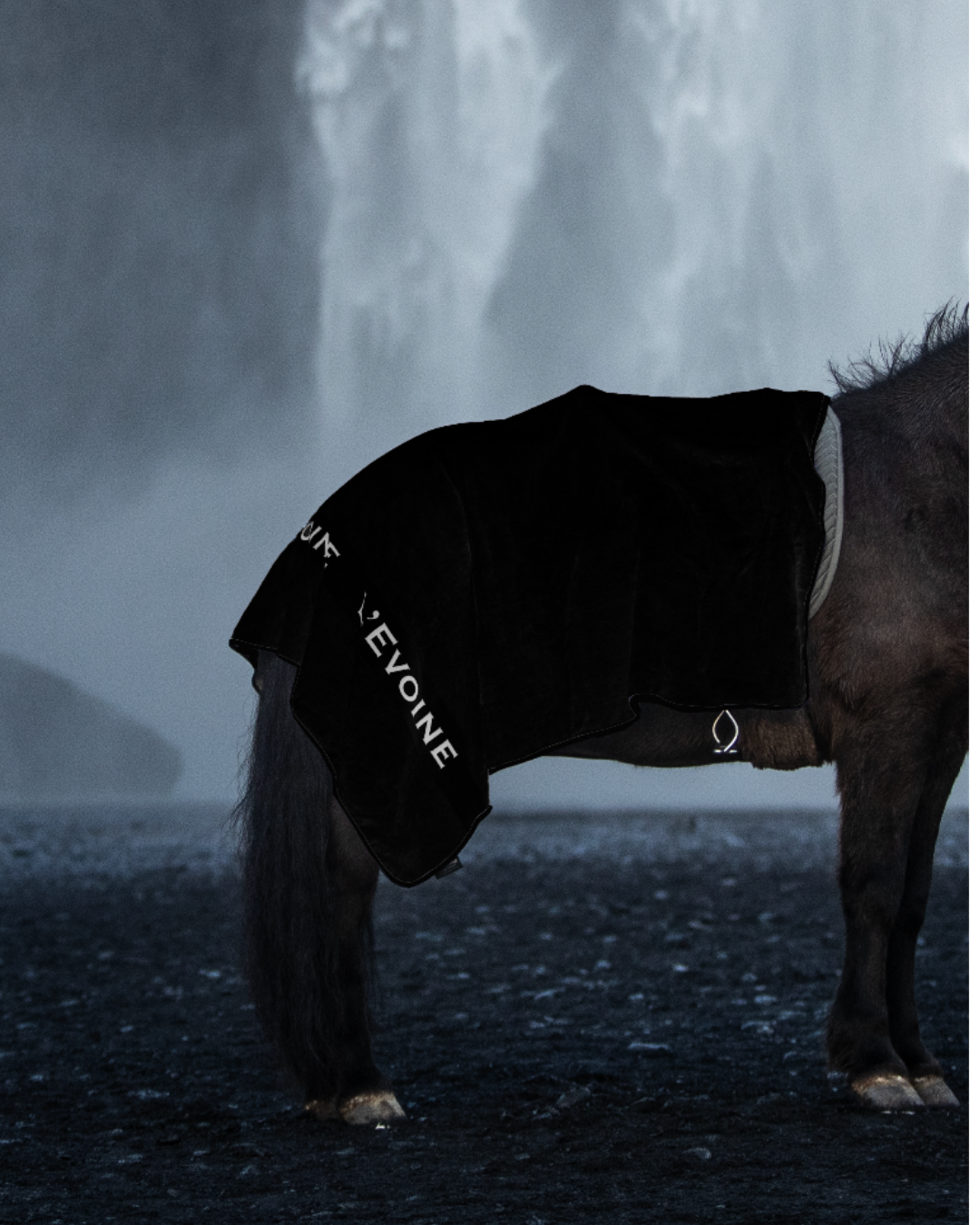 Terry Blanket Decke noir