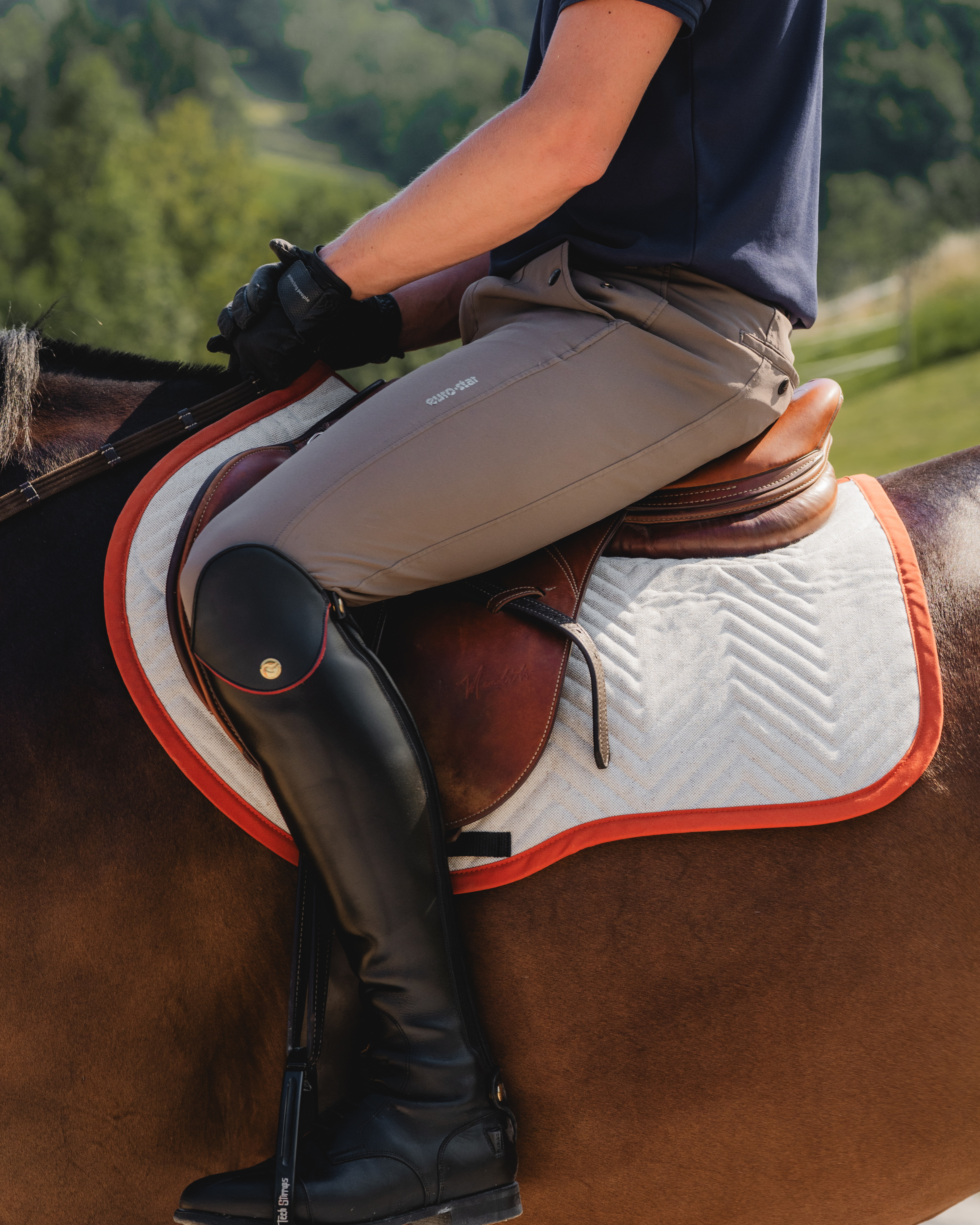 Saddle Pad Dressage Alpaca Fleece