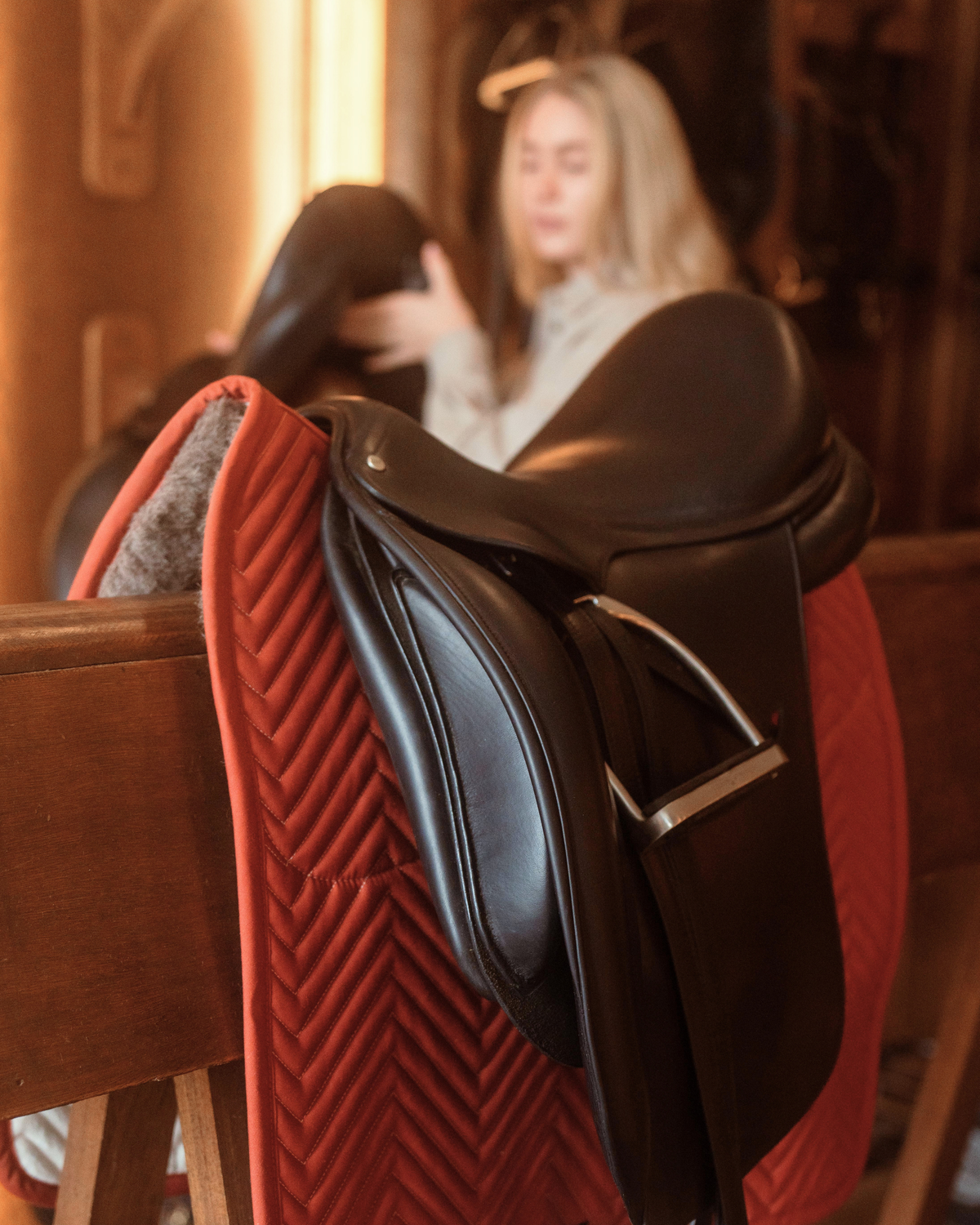 Saddle Pad Dressage Alpaca Fleece