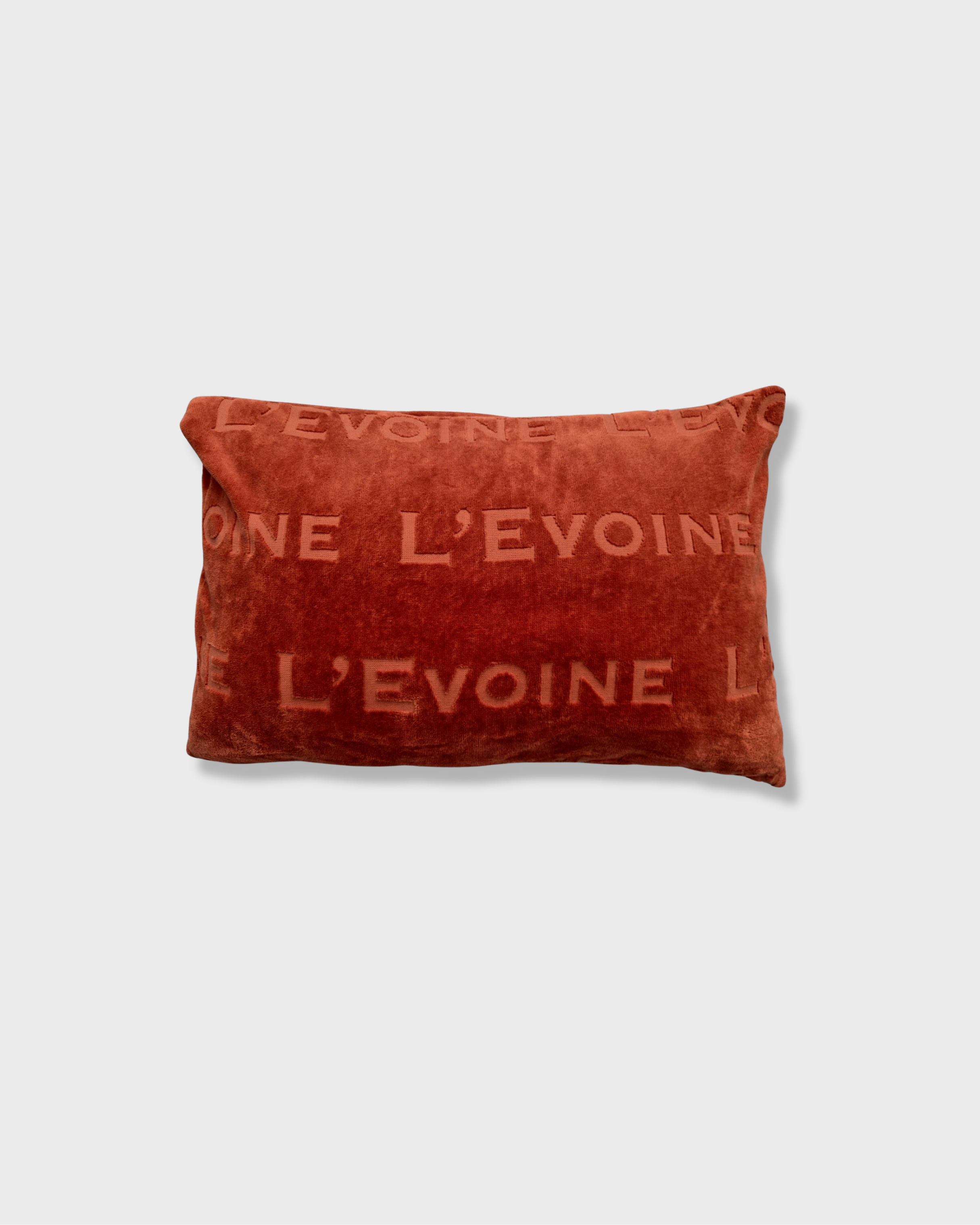 Terry Kissen burnt red / Ausstellungsstück