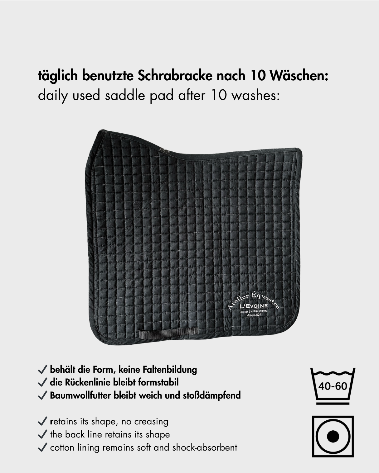 Dressurschabracke - Leinen Edition