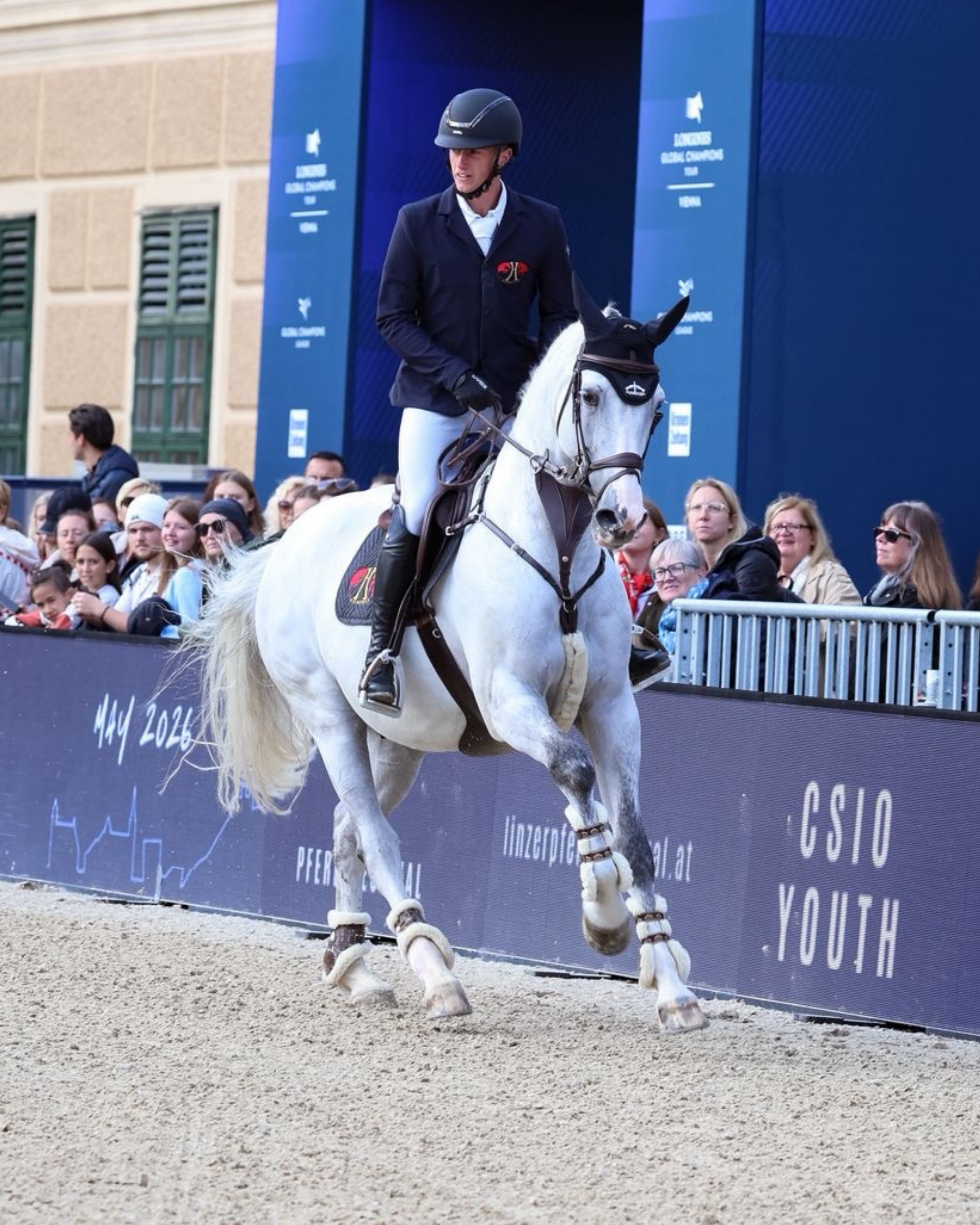 Springschabracke Turnier alpakavlies L'Evoine schwarz