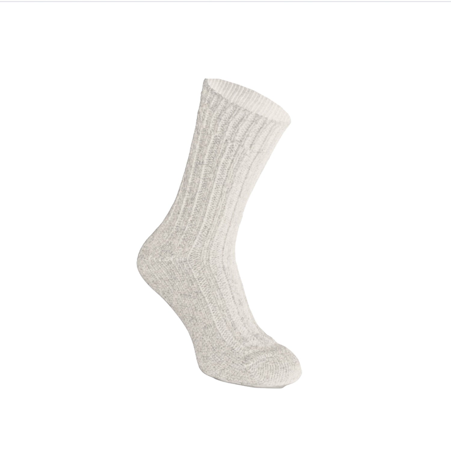 Alpaka Socke wollweiß 