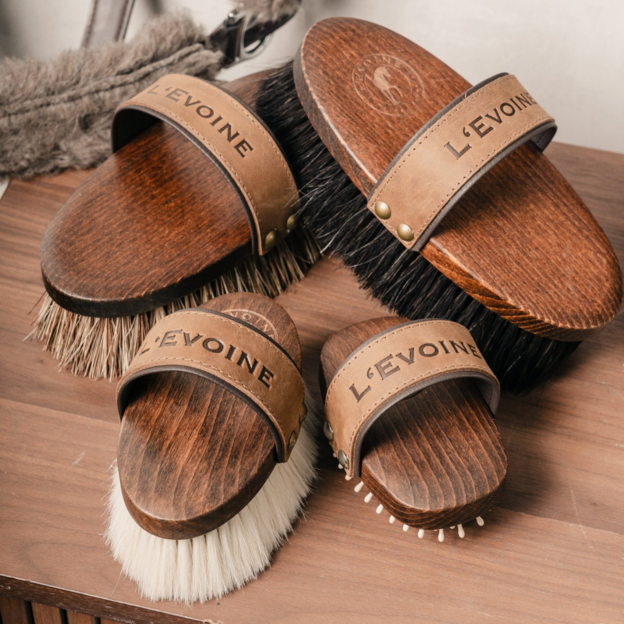 Horse Grooming Brush. Deluxe Handmade Soft Horse Brush For Face & Body. A Horse Grooming Brush. Deluxe Handmade Soft Horse Brush For Face & Body. A